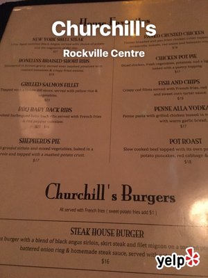 Menu photo 6 Churchill's Rockville Centre, NY