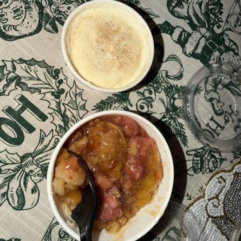 The Peach Cobbler Factory - Strawberry peach cobbler. - Desserts Near Me - Richmond, Texas