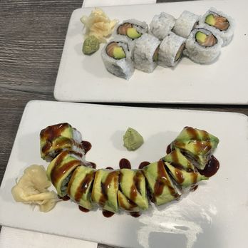 Hako - Salmon roll Caterpillar roll - Sushi Bars Near Me - Irvine, California Hako - Salmon roll Caterpillar roll - Sushi Bars Near Me - Irvine, California