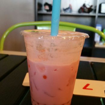 Lotus Pho Vietnamese Kitchen - Strawberry Milk Tea with Mango Boba - Coffee & Tea Near Me - Goodyear, Arizona Lotus Pho Vietnamese Kitchen - Strawberry Milk Tea with Mango Boba - Coffee & Tea Near Me - Goodyear, Arizona