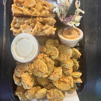 Hot Motha Clucker - Chefs special with Fried Pickles - Chicken Shop Near Me - Thousand Oaks, California