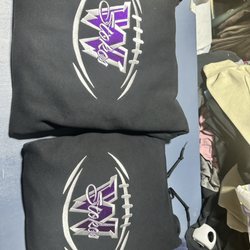 Vision Quest Embroidery - West stoke football spirit hoodie