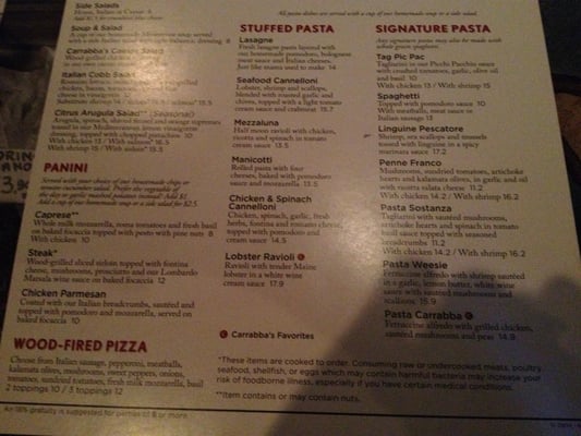 Menu photo 4 Carrabba's Italian Grill Wichita, KS Menu photo 4 Carrabba's Italian Grill Wichita, KS