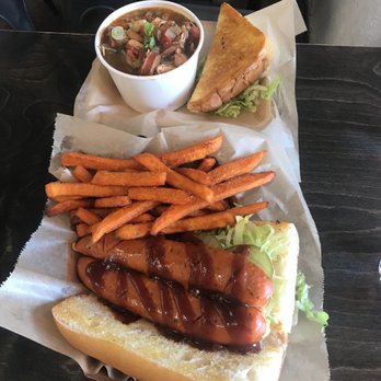 Cane Patch Kitchen - Andouille Hot Link Po Boy and Seafood Gumbo - Soul Food Near Me - San Diego, California