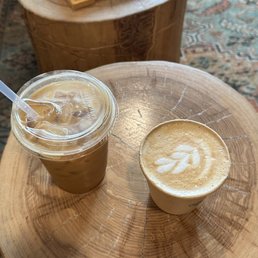 Latte and cappuccino Latte and cappuccino