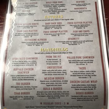 TB3 Bar And Gril - Menu - American Near Me - Aberdeen, Maryland TB3 Bar And Gril - Menu - American Near Me - Aberdeen, Maryland