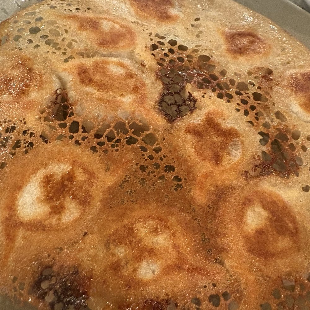 Pan D4. 牛肉洋葱餃 / Beef & Onion Dumplings (10 Pieces) fried