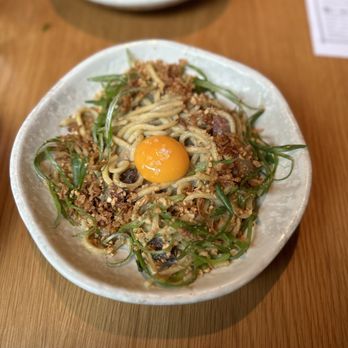 The Toasted Coconut - Unsolicited Noodz (add egg and lardon) - New American Near Me - Houston, Texas The Toasted Coconut - Unsolicited Noodz (add egg and lardon) - New American Near Me - Houston, Texas