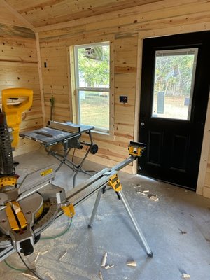 Lakehouse Wood Tounge & Grove Paneling - Lake house lap gap soldering.