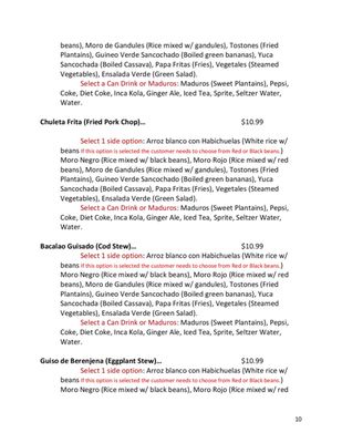 Menu photo 6 El Rincon Cibaeno Garfield, NJ