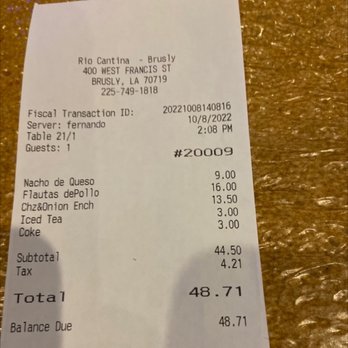 Rio Cantina Mexican Grill - Mexican Near Me - Brusly, Louisiana