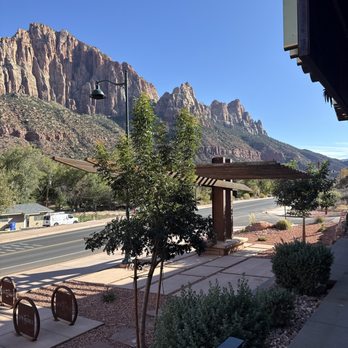 Hangry Goat - View from restaurant - Barbeque Near Me - Springdale, Utah