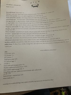 Menu photo 6 Plow San Francisco, CA