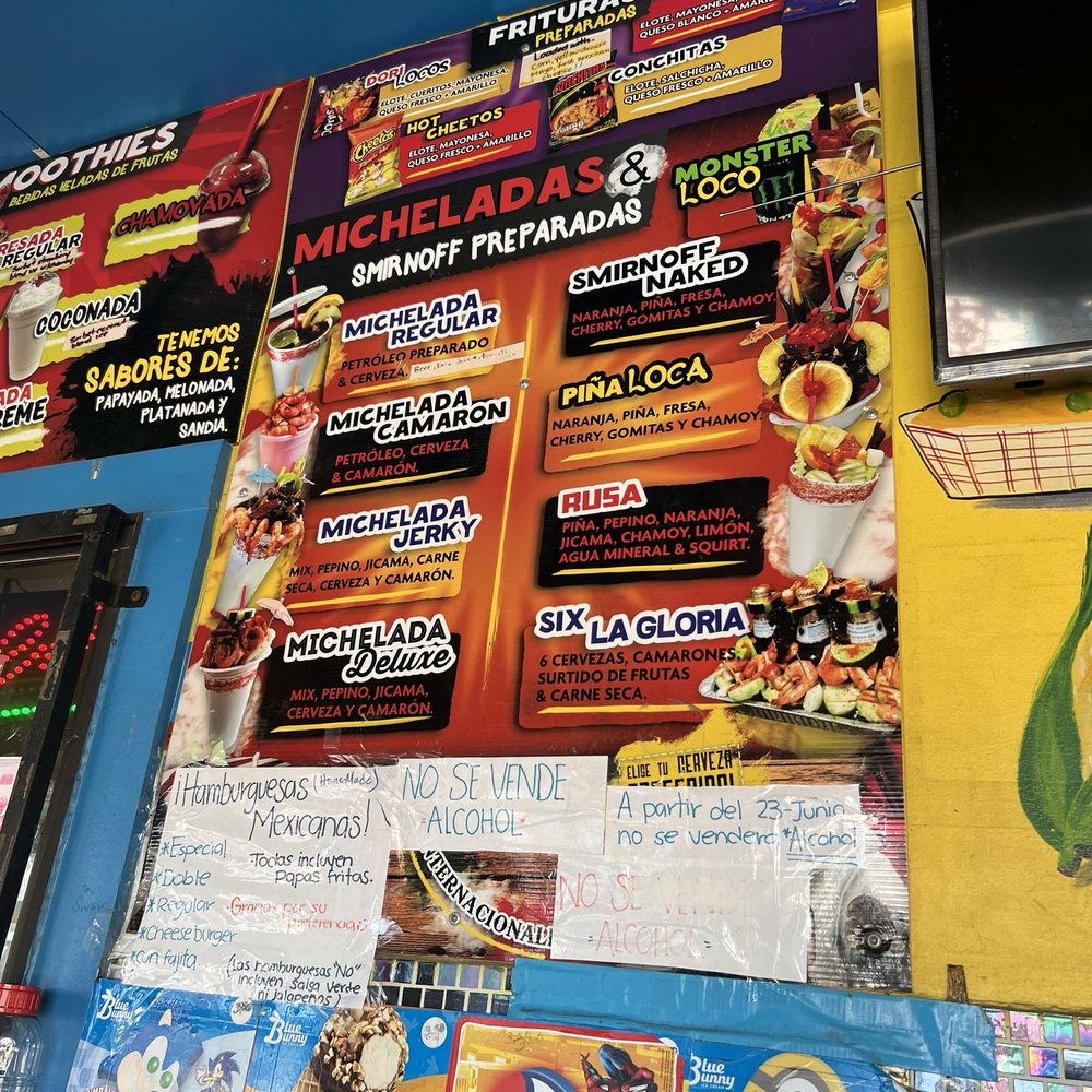 Taqueria Reyes - a variety of menus on a wall - Mexican Near Me - Houston, Texas Taqueria Reyes - a variety of menus on a wall - Mexican Near Me - Houston, Texas