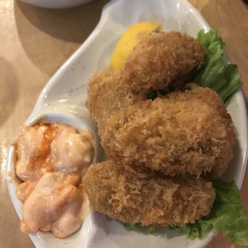 Sachiko Sushi - Fried oysters, it was delicious! The sauce was too thick consists of mayo and sriracha (I believe). - Japanese Near Me - Tuscon, Arizona Sachiko Sushi - Fried oysters, it was delicious! The sauce was too thick consists of mayo and sriracha (I believe). - Japanese Near Me - Tuscon, Arizona