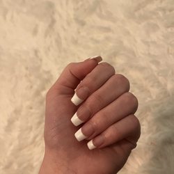 Rose Nails - My french tip acrylics!!
