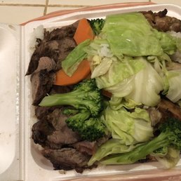 My Regular Order - Chicken & Beef Combo w/ Rice & Veggies