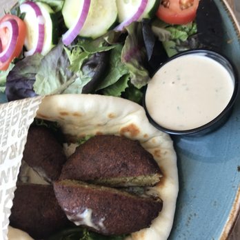 Luna Grill The Hill - Falafel wrap - Mediterranean Near Me - Dallas, Texas