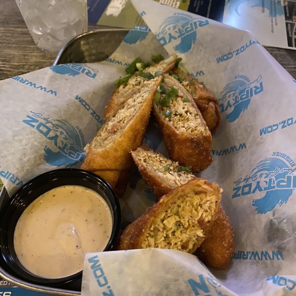 RipTydz - Gouda chicken egg rolls - Seafood Near Me - Myrtle Beach, South Carolina RipTydz - Gouda chicken egg rolls - Seafood Near Me - Myrtle Beach, South Carolina