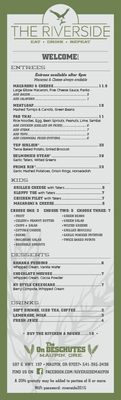 Menu photo 7 The Riverside Maupin, OR Menu photo 7 The Riverside Maupin, OR
