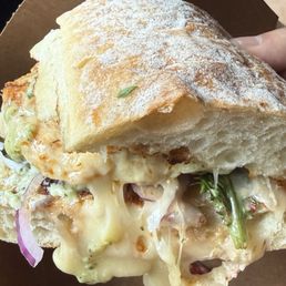 Chicken caprese sandwich