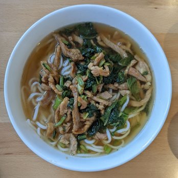 3 Times - Mustard Green and Shredded Pork Noodle Soup - Dim Sum Near Me - New York, New York 3 Times - Mustard Green and Shredded Pork Noodle Soup - Dim Sum Near Me - New York, New York