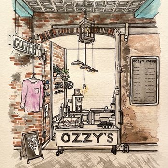 Ozzy's Coffee - Our lovely barista Mikayla draw out shop! - Coffee & Tea Near Me Ozzy's Coffee - Our lovely barista Mikayla draw out shop! - Coffee & Tea Near Me