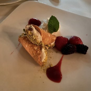 Il Terrazzo Carmine - Pistachio cannoli - Italian Near Me - Seattle, Washington