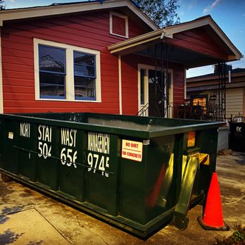 North Star Waste Management - 10 cubic yard dumpster rental in Bywater neighborhood in New Orleans for home cleanup project. - Dumpster Rental Near Me - New Orleans, Louisiana North Star Waste Management - 10 cubic yard dumpster rental in Bywater neighborhood in New Orleans for home cleanup project. - Dumpster Rental Near Me - New Orleans, Louisiana