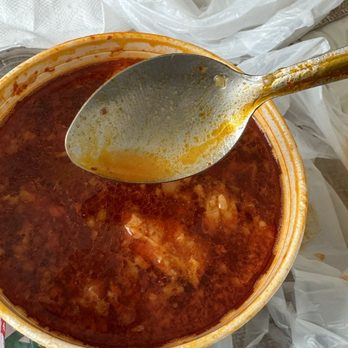 El Sobrino - Nasty is Menudo I've ever tasted in my life. It had so much grease in it. It was ridiculous. It was so spicy where I just threw it away - Tacos Near Me - Downey, California