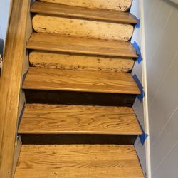 Unfinished stairs waiting for service!