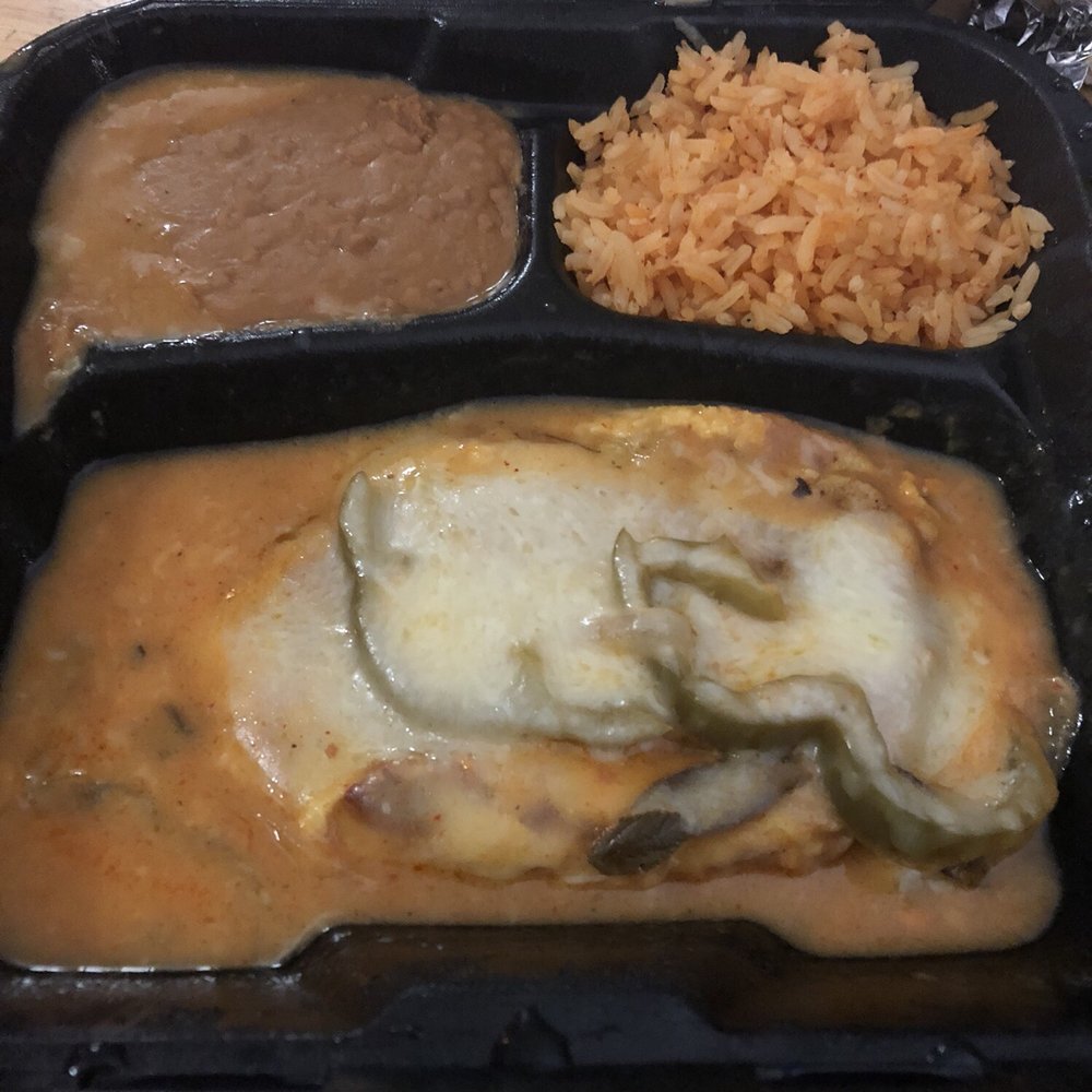Casa Perez - Chile Relleno plate to go...Not very impressive and was a little disappointed but it was good. - Mexican Near Me - Long Beach, California Casa Perez - Chile Relleno plate to go...Not very impressive and was a little disappointed but it was good. - Mexican Near Me - Long Beach, California