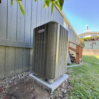 Dunamis Heating and Air - New Merit Series Heat Pump unit installed in a manufactured home - Heating & Air Conditioning/HVAC Near Me