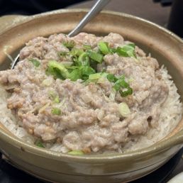 Salted Fish w.Minced Meat Rice Claypot