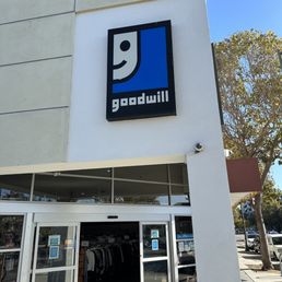 Exterior signage of the building