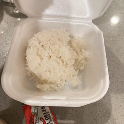 Riverside Thai Kitchen - Pitiful amount of rice about a cup. Both had a cup of rice.