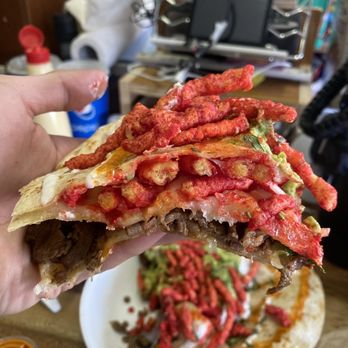 Taqueria Cuernavaca - Pizzadilla with Cheetos - Mexican Near Me - Oxnard, California