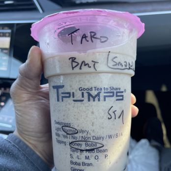 Tpumps - Taro smoothie with lots of crunchy ice. - Bubble Tea Near Me - Foster City, California Tpumps - Taro smoothie with lots of crunchy ice. - Bubble Tea Near Me - Foster City, California