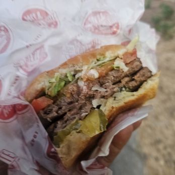The Great White Hut - Double stacked Impossible Burger - Burgers Near Me - North Hollywood, California