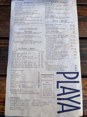Menu photo 1 Playa Mill Valley, CA