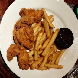 Kids chicken fingers and fries