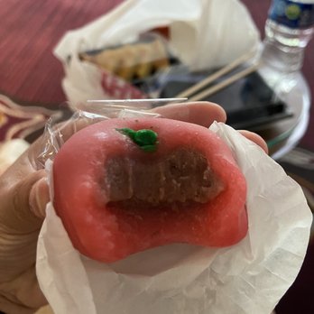 Osaka-Ya - Strawberry Mochi (eating back at the hotel) - Desserts Near Me - Sacramento, California Osaka-Ya - Strawberry Mochi (eating back at the hotel) - Desserts Near Me - Sacramento, California