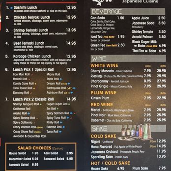 Ohana Sushi - Menu - Japanese Near Me - Suffolk, Virginia