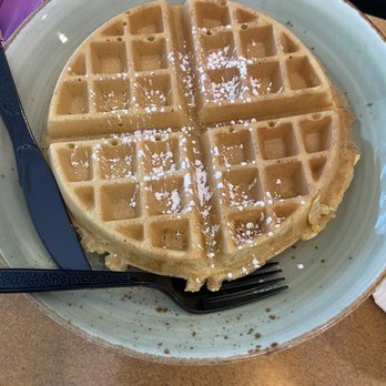 Lumes - Belgium Plain Waffle, dusted powdered sugar - Breakfast & Brunch Near Me - Batavia, Illinois