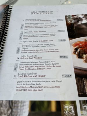 Menu photo 1 Parole Istanbul, 34 Menu photo 1 Parole Istanbul, 34