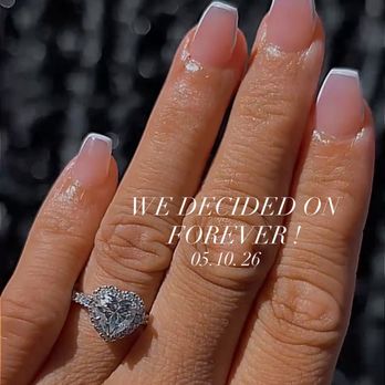 Sky Blue Nails and Spa - after asking to be redone - Nail Salons Near Me - Beaumont, California