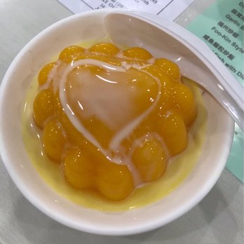 Fook Lam - Mango pudding - looks like a heart! - Dim Sum Near Me - Honolulu, Hawaii Fook Lam - Mango pudding - looks like a heart! - Dim Sum Near Me - Honolulu, Hawaii