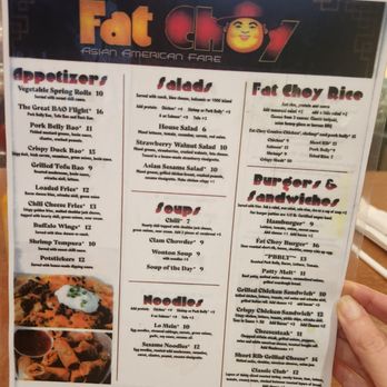 Fat Choy - Front of menu - New American Near Me - Las Vegas, Nevada Fat Choy - Front of menu - New American Near Me - Las Vegas, Nevada