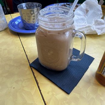 The Friendly Toast - The coffee toast crunch (whipped cream and other garnish eaten by kiddo ) - Breakfast & Brunch Near Me - Bedford, New Hampshire The Friendly Toast - The coffee toast crunch (whipped cream and other garnish eaten by kiddo ) - Breakfast & Brunch Near Me - Bedford, New Hampshire