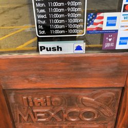 Little Mexico - Hours of this location as most places in town - Tuesday closed but not this one!